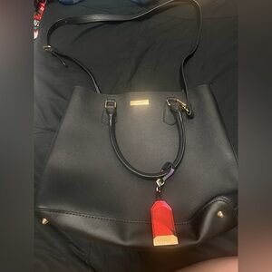 Black Leather Tote Bag